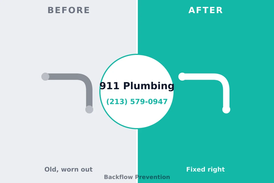 Before and after: plumbing company Westlake, TX